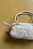 Hicks Shearling Barrel Bag Natural